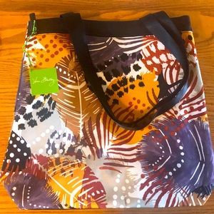Vera Bradley Lighten Up Front Zip Tote ‘Painted Feathers’